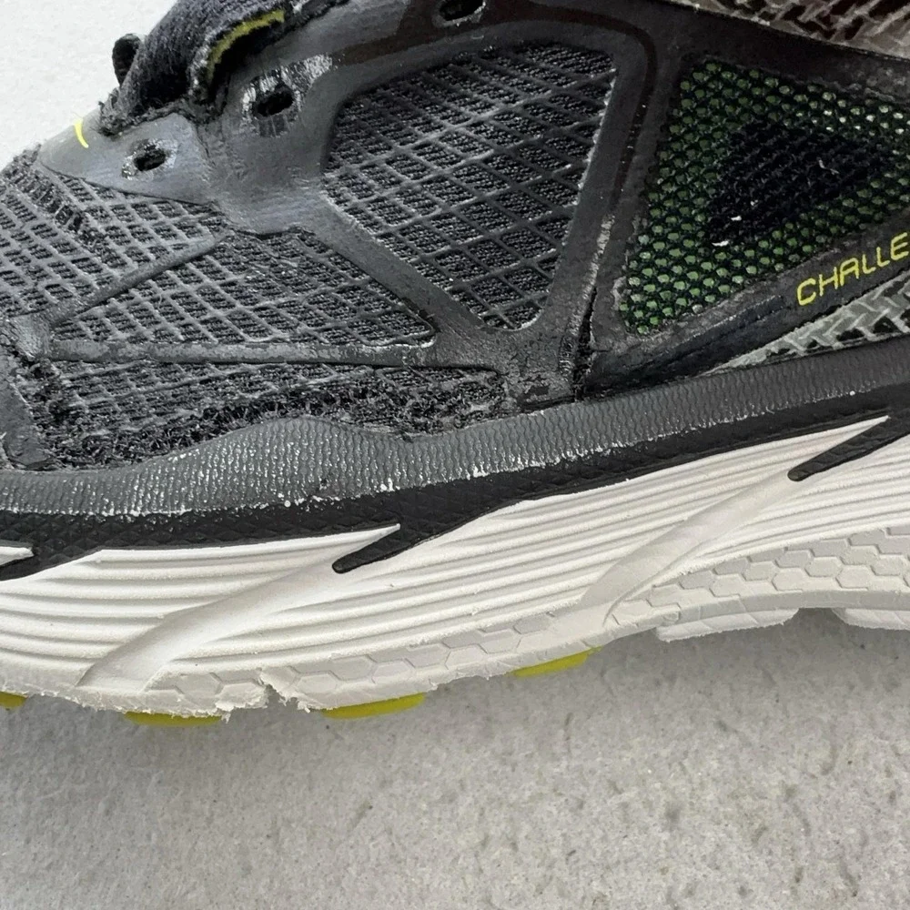 Hoka One One Challenger ATR 3 Running Shoes Mens Size 8 Black Lime Cushioned EVO